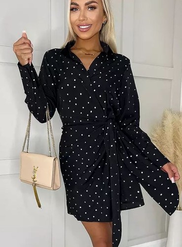 Paris foil wrap mini - paris, dress